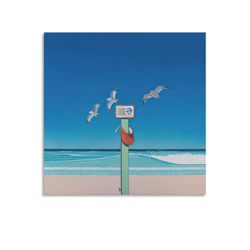 永井博 ポスター (44) 壁アートホーム バスルーム 寝室 オフィス装飾 プリント芸術作品 インテリア12x12inch(30x30cm)