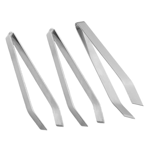 Outanaya 3 Pcs Food Hair Removing Tweezers Fish Peeling Fishbone Remover Fish Scaler Remover Kitchen Fish Bone Tweezer Fish Scaler Brush Hair Remover Tool Pin Peeled Fishbone Clip