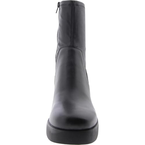 Steve Madden Womens Zeldie Leather Solid Mid-Calf Boots Black 12 Medium (B,M)2