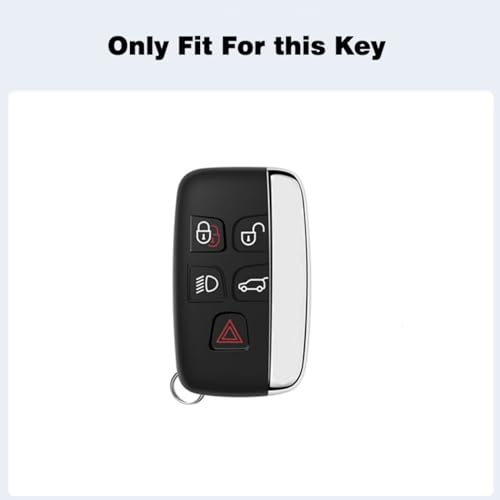Funda para llave Land Rover y Range Rover carcasa protectora de dos botones con llavero 6