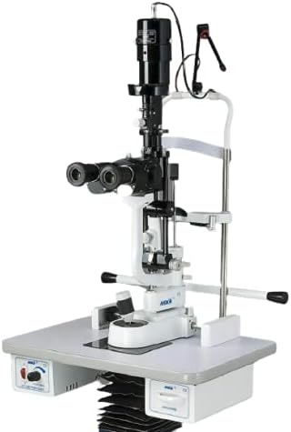 MSL-5S/5 Step HAAG streit Slit Lamp w Motorized Table & 220V Power Supply