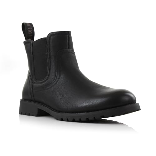 Image of Polar Fox Men's Classic High-Top Chelsea Boot | Stylish Slip-On Ankle Boot for Dress, Casual & Formal Wear