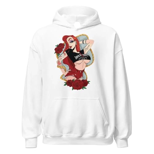 TOP KOALA TEE Blended Cotton Hoodie| Tattoo Style Jessica Rabbit Full Sleeve Hoodie, Classic Fit, Casual and Comfortable3