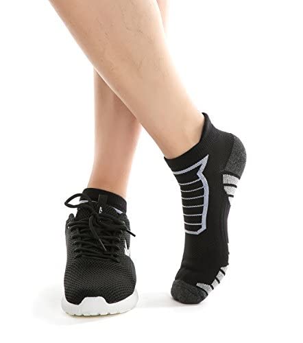 5 Pairs Athletic Socks Men Running Socks Ankle Low Cut Sports Tab Socks Men Pack Low Cut #TOP2