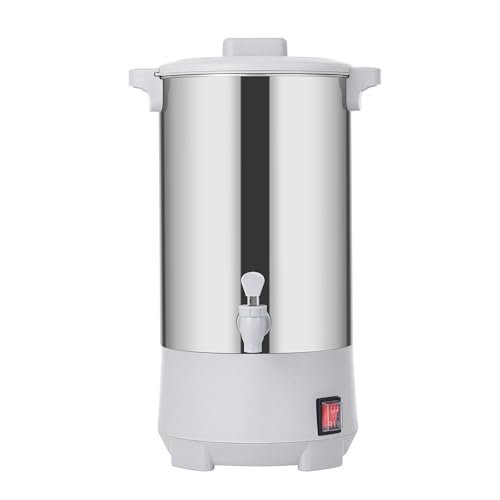 SYBO Cafetera percolada de acero inoxidable de grado comercial, 30 tazas, 3,5 L, gris