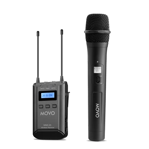 Movo Wmx20Rx-Th Wireless Handheld Microphone System - Professional Wireless Mic And Receiver With 48 Channels Uhf Frequency - Audio For Camera, Vocal, Live Performance, Interview, Video, Church #TOP21