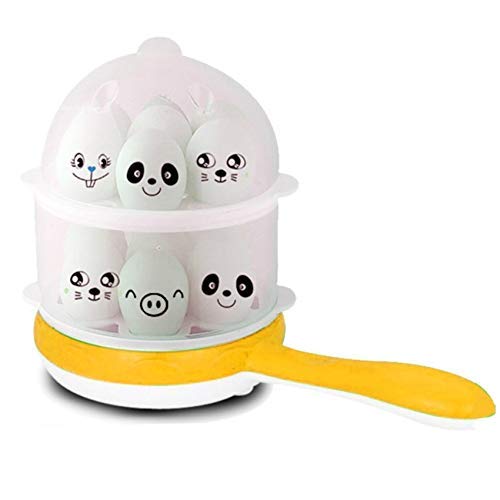 AKHAND 2 in 1 Double Layer with Handle Electric Boiler 14 Egg Boiler Cooker and Steamer with Steel Bowl-image-4