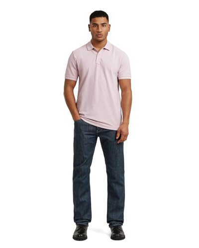 Polo Slim Rosa G-Star con detalles en la parte inferior