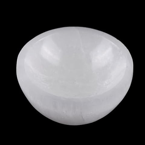 Selenite Bowl for Crystals Charging – 2.25" Mini Crystal Bowl – Ideal for Cleansing Small Crystals and Healing Stones - Protection Crystals - Mined and Crafted in Morocco – Spiritual Gift & Decor Cover