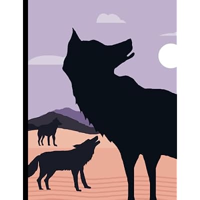 Desert Wolf Notebook: Lined Blank Journal for Daily Note-Taking And Journaling | Perfect Gift For Kids, Boys And Girls | Ideal For School or Work | 7.5 x 9.75 | College Ruled