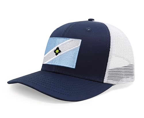 Image of International Tie City Hat for Men and Women, Adjustable Snapback Trucker Baseball Cap with Embroidered Patch