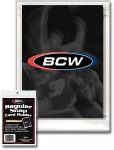 BCW Regular Snap Card Holder - 10 Count | Durable Baseball Card Protector | Versatile Plastic Card Holder for Collectors