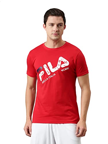 Image of FILA Men's Solid Straight T-Shirt
