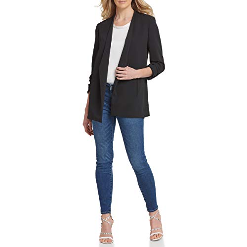 DKNY Damen P9rcaawi, Foundation - L/S Ope Business Casual Blazer, Blk...