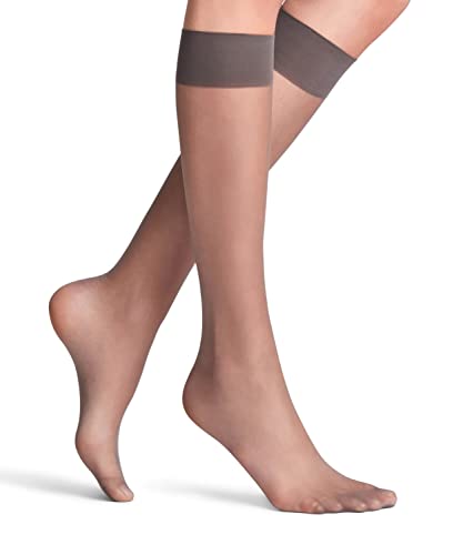 FALKE Seidenglatt, Chaussettes Femme, 15 DEN, Gris (Platinum 3903), 39-42 (1 Paire) Cover