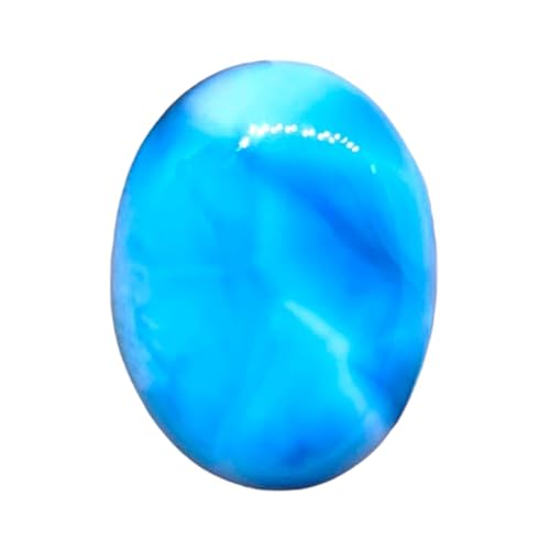 Cabochon ovale larimar naturel de qualité supérieure pour bague et collier