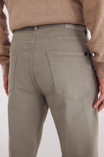 Pantalon à 5 poches ajusté kaki pour silhouette élancée - 5