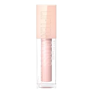 Maybelline New York Glänzender Lipgloss für voller wirkende Lippen, Feuchtigkeitsspendend, Mit Hyaluronsäure, Lifter Gloss, Farbe: Nr. 002 Ice (Nude), 1 x 5,4 ml