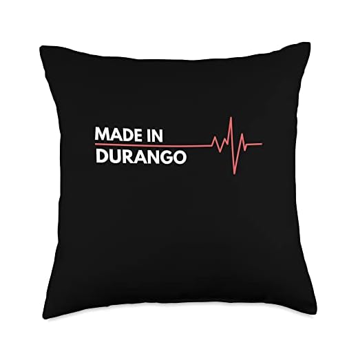 Made In Durango Co. Inc. Made in Durango Colorado Place of Birth Birthplace Throw Pillow, 18x18, Multicolor