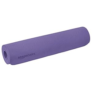 Amazon Basics TPE Yoga Mat, 1/4″