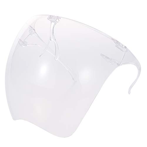 Unisex Clear Full Face Shield with Glasses, Anti Fog Goggle Sunglasses Fashion Tinted Lens Eyewear Eye Shield Protection2