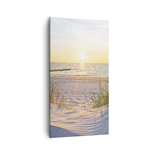 Tableau decoration murale plage 55x100cm pour habiller un grand mur