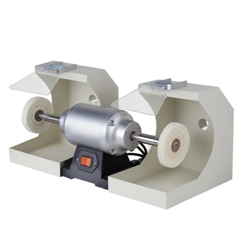 Dual-Wheel Jewelry Grinder - Adjustable Speed Electric Buffing/Polishing Machine for Labs & Workshops