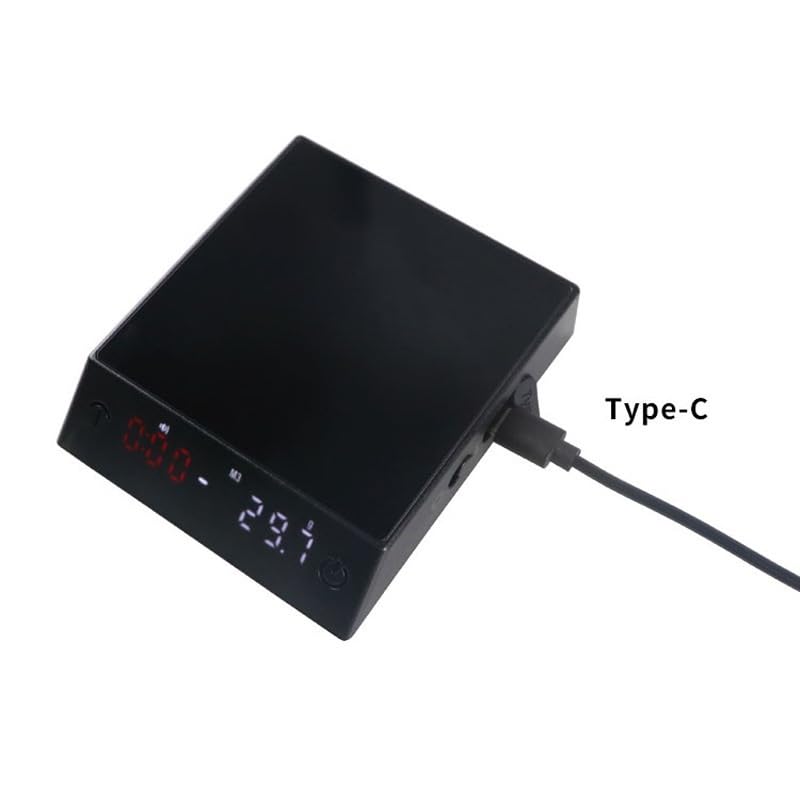 Balance à café intelligente, mini balance à minuterie portable compacte, pesée précise(500g/0.01g)