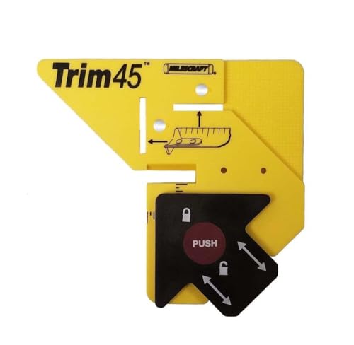 Milescraft 8401 Trim 45 Trim Carpentry Aid - Trim Gauge Trim Miter Aid
