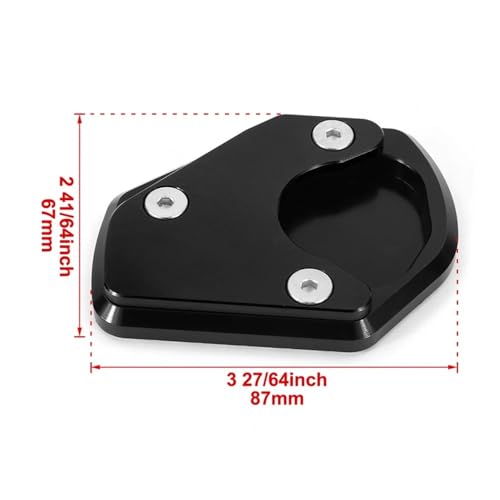 Extension de béquille Trident 660 : plaque de support pour stationnement stable sur sol meuble - 7