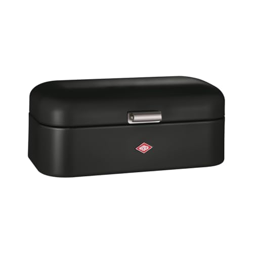 Wesco Grandy Brotkasten in der Farbe mattschwarz, pulverbeschichtetes Stahlblech, Lüftungslöcher und stabiler Handgriff Wesco Grandy Brotkasten in der Farbe mattschwarz, pulverbeschichtetes Stahlblech, Lüftungslöcher und stabiler Handgriff
