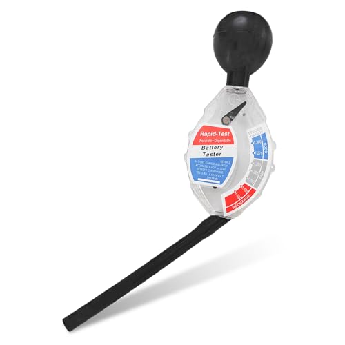 Rdxcv Car Battery Hydrometer Tester Deep Cycle Battery Hydrometer Acid Quality Fast Detection Tool Professional Rapid Batteries Density Analyzer Acid Tester for 6V 12V 24V Vehicle