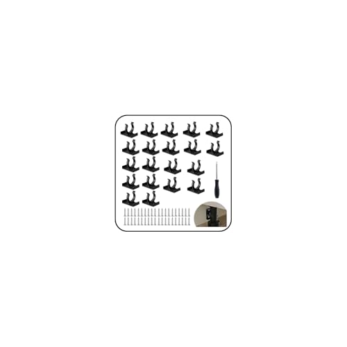 ZENGSING Pinces de plinthe de cuisine Lot de 20 clips pour plinthes de cuisine avec 40 Vis et Tournevis Robuste Clips de Plinthes clips pour plinthe de cuisine...