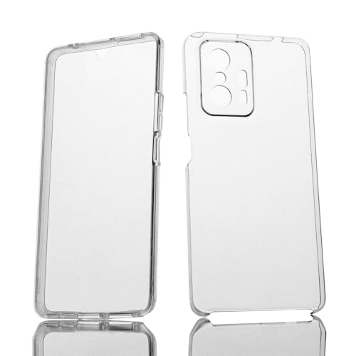 Max Power Digital Coque pour Xiaomi Mi 11T 5G/Mi 11T Pro 5G Silicone Transparent Housse Antichoc Double Face 360 Degrés Etui Arrière et Avant - Protection...