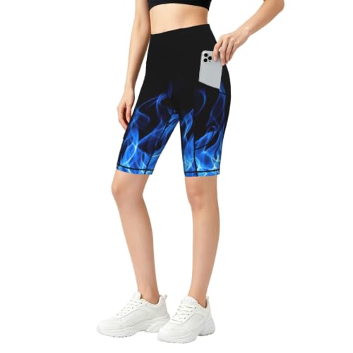 Leggings de yoga pour femme type short de sport stretch avec poches