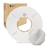 Bamboo Lab 1.75MM PLA Matte Filament High Speed Printing with RFID 1KG +/- 0.03mm Eco Friendly 3D Printer Filament for Bambu Lab P1P/P1S/X1C/X1/A1/A1 Mini (Without Spool) (Ivory White 11100)