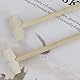 12 Stück Mini-Holz-Krabbenschlägel, Meeresfrüchte-Hammer, Desserthammer, Mini-Holzhammer, Kinderhammer, Muscheltierhammer, kleiner Holzhammer, Spielzeug, Holzknacker für Schokolade
