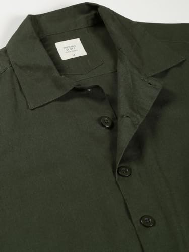 Image of Thomas Scott Men's | Solid | Full Sleeve | Regular Fit | 100% Cotton | Double Pocket | Spread Collar | Casual Shirt