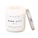 Warm and Cozy Candle Natural Soy Wax White Jar Silver Lid Scented Orange Cinnamon Ginger Clove Cypress Pine Fir Holiday Christmas Winter Home Decor For Her Made in USA Lead and Gluten Free Cotton Wick