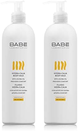 Laboratorios Babé - Fluido Corporal Hidra-Calm 500 ml | Con Aceite de Jojoba y Manteca de Karité | Hidratante, Nutritivo y Protector para Piel Sensible y Delicada | Alivio Inmediato y Alta Tolerancia