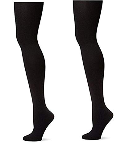 Yummie by Heather Thomson, 2 Pack Opaque Tights (Medium) Black2