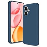 Btstring Cover per Honor 400 5G, Custodia Antiurto Case Sottile in Silicone TPU con Fodera in Microfibra e Protezione della Fotocamera -Blu