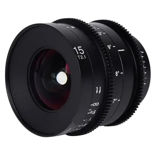 Camera Lens, Lente Cine Gran Angular Zero-D de 15 mm T2.1 de fotograma Completo, Compatible con monturas Sony E(For L Mount)