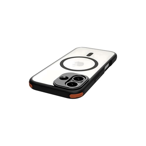 Image of DailyObjects Armour Magnetic Protective Case Cover Compatible with iPhone 16 Plus |Magsafe|Camera & Body Protection|Anti Shock,Scratch Resistant|Precise Cutouts Design|Wireless Charging-Orange