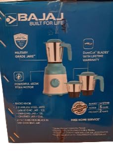 Image of Bajaj Military Series Finito 600W Mixer Grinder(410591)