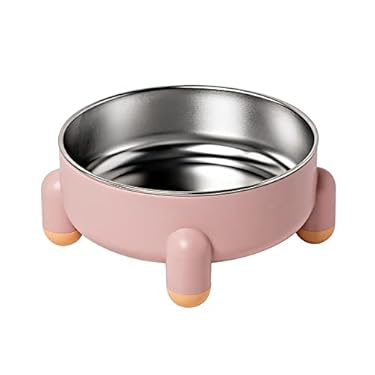 AMAZON - Duleylv Stainless Steel Dog Bowls for Small Medium and Large Dog Food Storage Container with Non Slip Bottom Rustproof Food Water Cat Bowls Puppy Bowl Pink