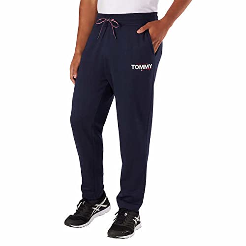 Tommy Hilfiger Men's Logo Jogger Pant with Pockets (as1, Alpha, m, Regular, Regular, 410 Sky Captain)