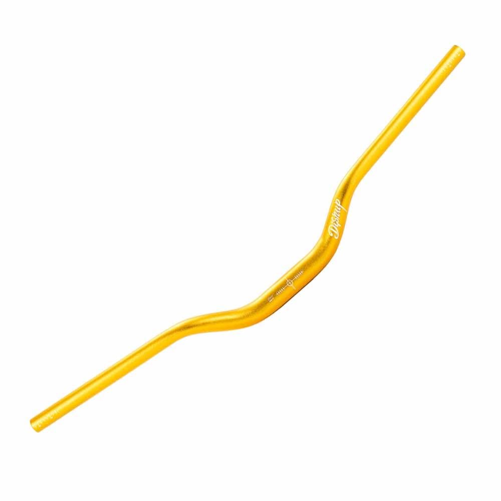 FukkeR Mountain Bike Riser Handlebar Bicicletta Manubrio 780mm 31.8mm MTB Lega di Alluminio Bici da Corsa Manubri Rise 50mm per DH XC AM FR(Gold)