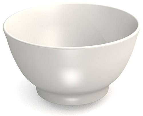 Ornamin Schale 450 ml weiß, Melamin | leichte, runde Kunststoffschale | robustes Alltags-Geschirr für zu Hause, Camping, Picknick, BBQ, Gemeinschaftsverpflegung, Großküchen | Dessertschale