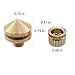 ZHYOHEN 4PCS Speaker Bracket Spikes 0.79in Gold Speaker Tapered Spikes Speaker Shock Mount Spikes for Speakers Amplifiers CD DVD Players